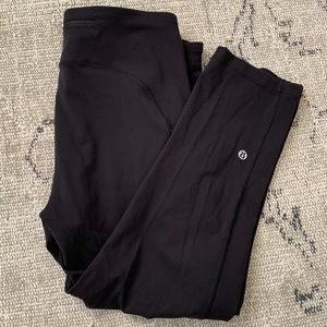 Lululemon Speed up crop, black, sz 10